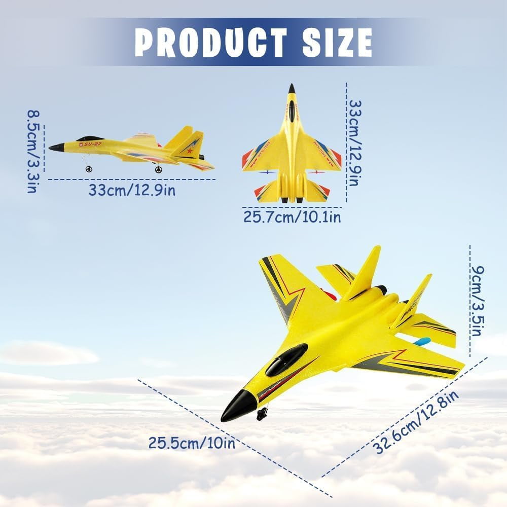 2026 New Gravity Gliders Airplane with Lights, Upgrade RC Plane Remote Control Glider Airplanes 2.4 GHZ 2 Channels, Anti-Collision Silicone Nose RC Plane (Blue)