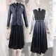thumbnail image 4 of Vestido de mujer Traje Juego de rol Ropa Miércoles Traje gris para niñas (150) Likrtyny Para estrenar, 4 of 8