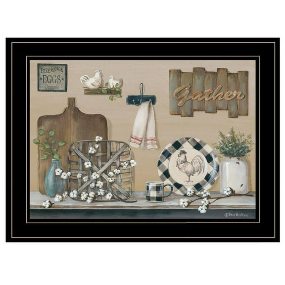 Farmhouse Kitchen By Pam Britton Printed Wall Art Wood Multi-Color