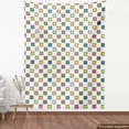 thumbnail image 4 of Ambesonne Geometric Fabric by the Yard Upholstery, Square Shape Pattern Art, 2 Yards, White Pale Olive Green, 4 of 5