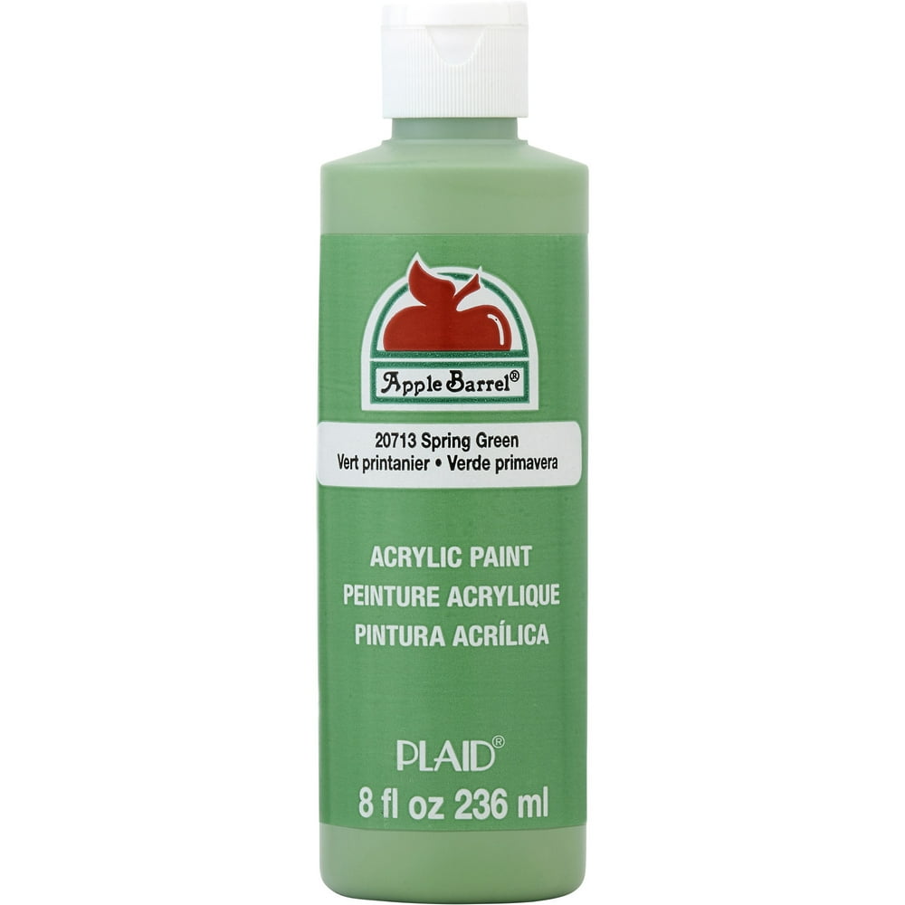 Apple Barrel 20713E Acrylic Craft Paint, Matte Finish, Spring Green, 8