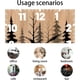 thumbnail image 3 of Reloj de pared de madera de oso de 12 pulgadas, silencioso, sin tictac, reloj de pared de madera con diseño de vida silvestre del bosque, funciona con pilas, reloj de pared rústico de granja para, 3 of 8
