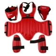 thumbnail image 1 of Kickboxing Sanda Cuerpo Protector Completo, Casco, Protector de Pecho y Pierna, rojo, 1 of 9