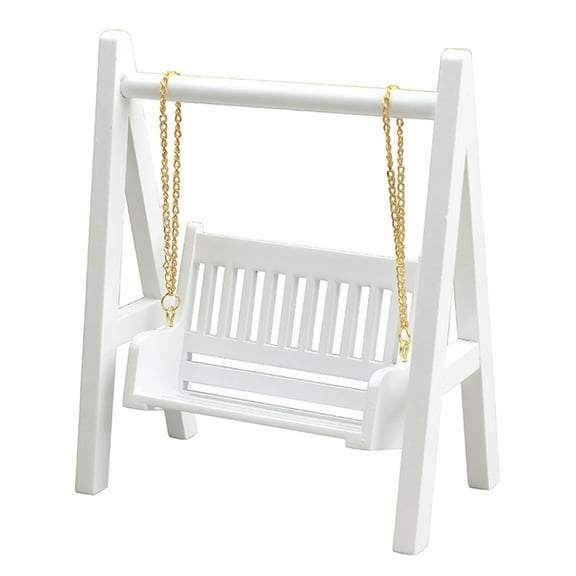 HGYCPP Miniature Garden Swing Chair Hammock Chair 1:12 Dollhouse Accessories Kids Favor