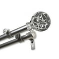 thumbnail image 2 of Central Design 4788-285 0.8125 in. Arabella Double Curtain Rod with 28 to 48 in. Extension, Satin Nickel, 2 of 2