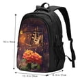 thumbnail image 5 of Daiia Butterfly Sitting on a Flower Pattern USB Charging Backpack for Men and Women, Anti-Theft Backpack,Travel Backpack,School Backpack,College Backpack,Laptop Backpack, 5 of 7