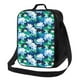 thumbnail image 1 of Disketp Blue Lotus Flower Bolsa Térmica Estampada para Almuerzo, Lonchera para Hombres y Mujeres Adultos, 1 of 7