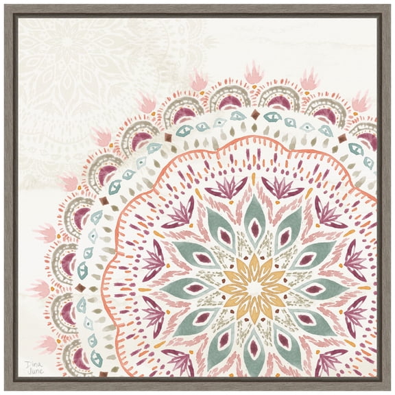 Amanti Art Boho Garden IX Framed Canvas Wall Art Print