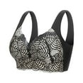 thumbnail image 2 of Seamless Pads Wire Free Beauty Back Lady Bra  Lace Net Wide Shoulder Straps Vest Bra Skin Color 3XL, 2 of 13