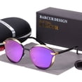 thumbnail image 1 of BARCUR, gafas de sol polarizadas a la moda para mujer, gafas de sol redondas para mujer, Lunette De Soleil Femme Tan Jianjun unisex, 1 of 2