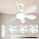 thumbnail image 1 of Ventilador de techo con luz y mando a distancia, luz regulable con 3 velocidades, LED regulable, 5 aspas, ventilador de techo inalámbrico con luz para cocina, dormitorio y habitaciones pequeñas, 1 of 5
