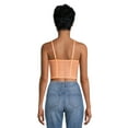 thumbnail image 3 of No Boundaries Juniors Lace & Dot Mesh Bustier, 3 of 5