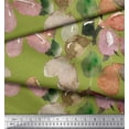 thumbnail image 3 of Soimoi Green polyester Crepe Fabric Leaves Watercolor Print Fabric by the Yard 42 Inch Wide, 3 of 3