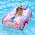 thumbnail image 3 of Camiseta sin mangas Swim Floaty Raft Swimbobo con pistola de agua para niños, color morado, 3 of 6
