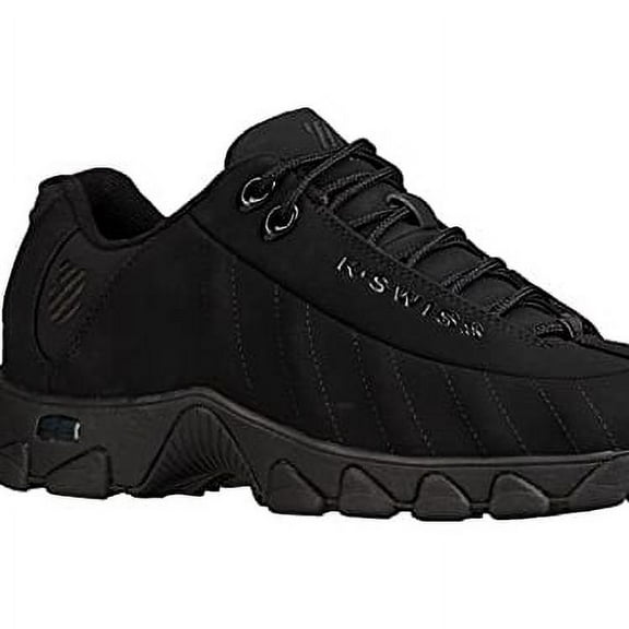 K-Swiss Men's ST329 Nubuck Suede Black/Black Shoes