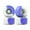Purple and White, variant on Dirty FB illPills 70D Street Shape Wheels - Split Blue and White