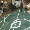 thumbnail image 6 of Green Grafica Washable Abstract Art Area Rug size 5'x8', 6 of 7