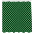 thumbnail image 3 of Ambesonne Plaid Shower Curtain, Diagonal Tartan Green, 69"Wx84"L, Green Black White, 3 of 3