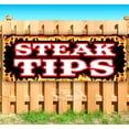 thumbnail image 1 of Steak Tips 13 oz Vinyl Banner With Metal Grommets, 1 of 4