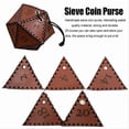 thumbnail image 4 of PU Leather D20 Dice Bag, Versatile Dice Bag Portable Drawstring Bag For, Games, Dnd Dice Bag, Br, 4 of 4