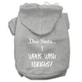 thumbnail image 5 of Christmas Pet Dog  Cat Hoodie Screen Printed, "Dear Santa, I Went With Naughty", 5 of 11
