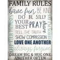 thumbnail image 2 of Allen, Kimberly 15x18 White Modern Wood Framed Museum Art Print Titled - Family Rules, 2 of 4