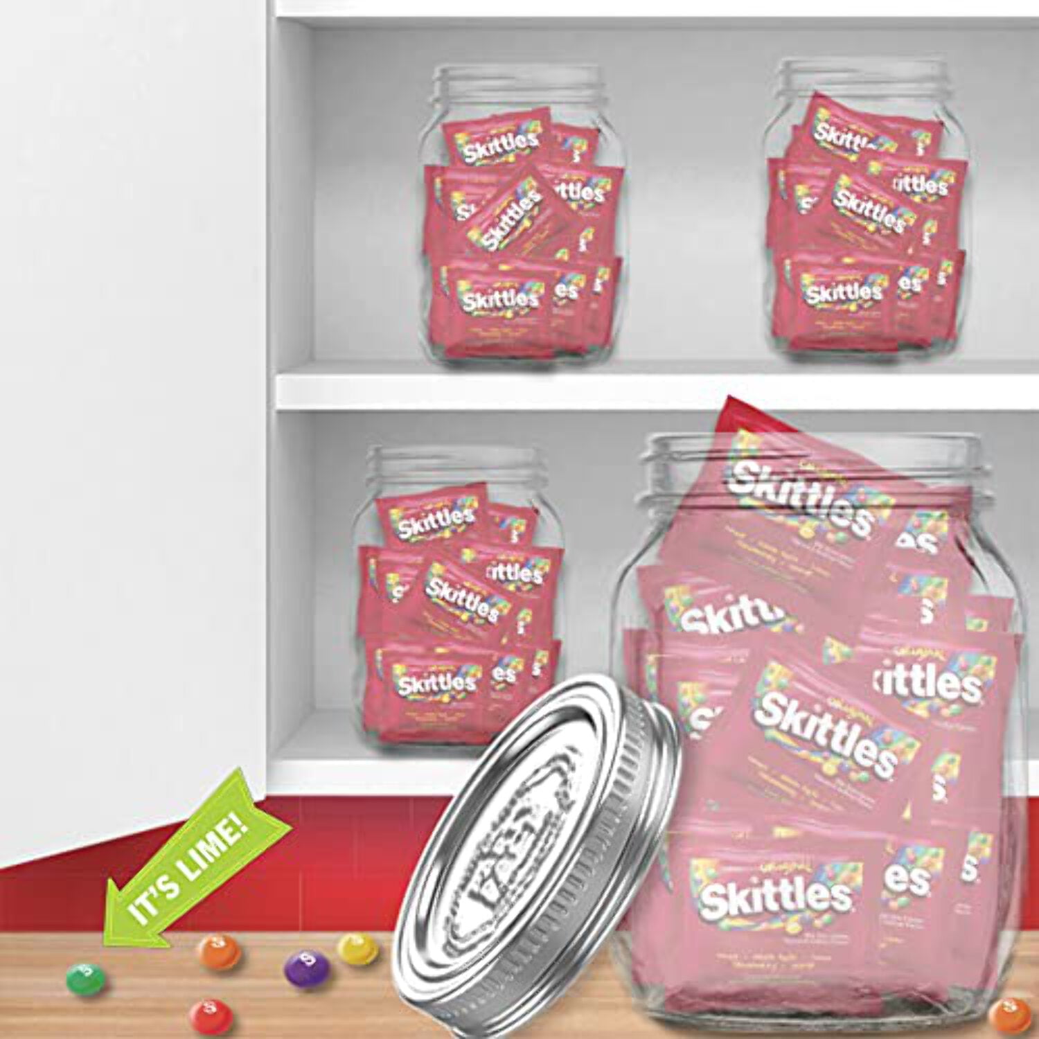 SKITTLES Original Fun Size Candy, 2LB Bulk Candy