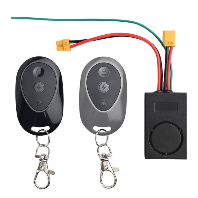 Graflsoa MAX-G30 XT60 Compact Anti-Theft Alarm with Dual Keys, Lightweight Plastic Design, 5.4x3.4x2.2cm, 100g