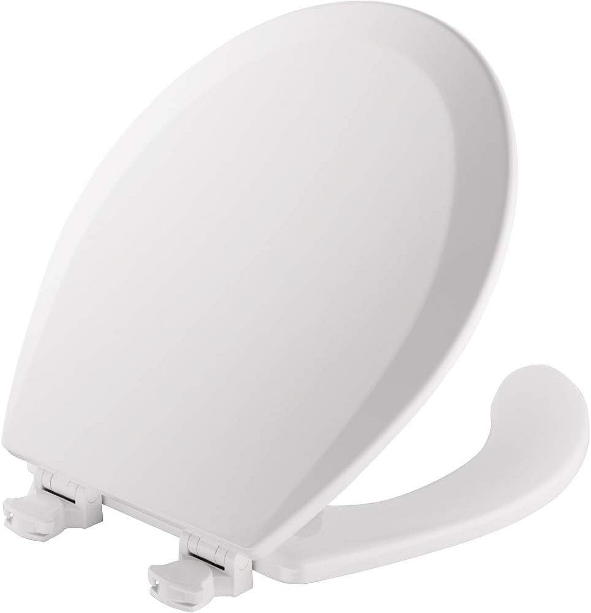 Centoco Elongated 2 Raised Plastic Toilet Seat, Open Front With Cover Ada P157232 - View #13