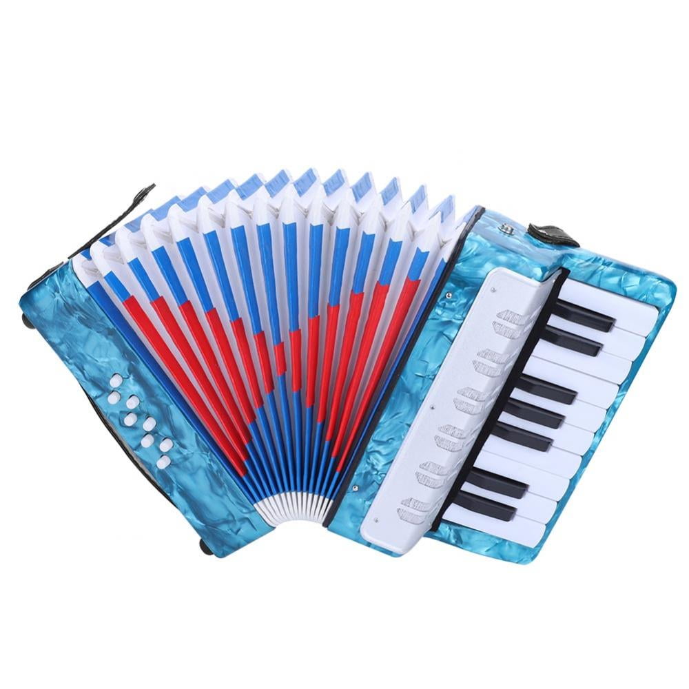 OTVIAP Bass Piano Accordion, 17 Key 8 Bass Piano Accordion Musical