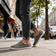 thumbnail image 6 of Men's Canvas Slip-On Shoes with Soft Sole, Comfortable Casual Skate Sneakers, Lightweight Breathable Footwear for Everyday, Travel, and Street Style, 6 of 10