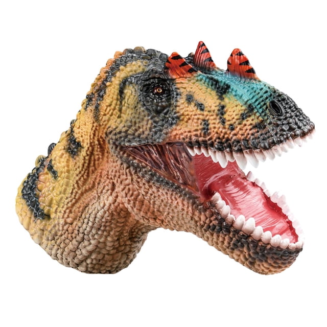 HILABEE Sounding 3D Simulation Dinosaur Model Hand Puppet Yellow