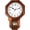 Dark Wood, variant on Traditional Schoolhouse Solid  Pendulum Wall Clock Chimes Hourly with Westminster Melody Chime (  w/Westminster Chime)  Taiwan