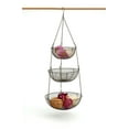 thumbnail image 2 of Metal Woven Wire Hanging Basket - Bronze 8 10 and 12 inch, 2 of 3