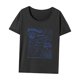thumbnail image 3 of Camiseta para mujer trajes de verano moda casual señoras simple cuello redondo camisa para Gris, 3 of 7