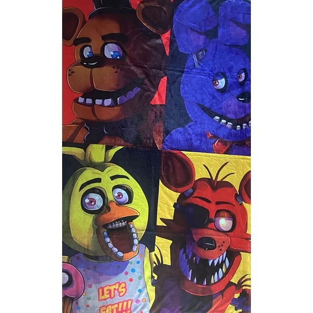 Exclusiva! Cobija Frazada Ultra Suave Five Nights at Freddys 4