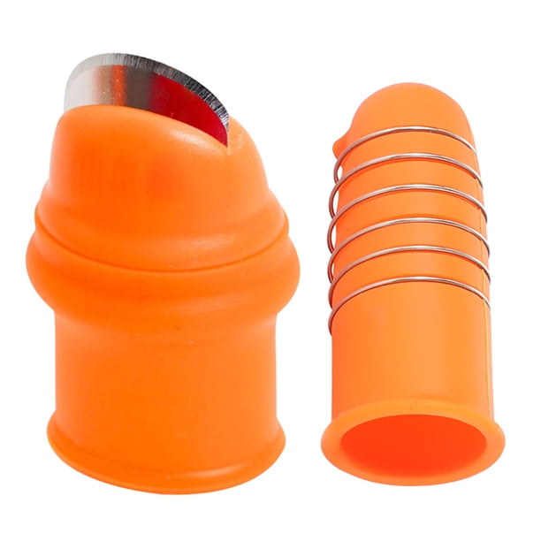 Hugtrwg Cortador Pulgar Silicona Separador Plantas Recolección Jardín (cuchillo Corto L)