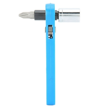 

price crash Blue Ratchet Socket 10mm Wrench with PH2 Screwdriver Bit Kit for Repairing Use