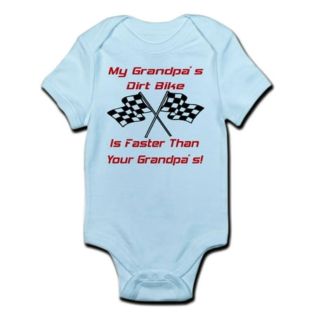 

CafePress - Grandpas Dirt Bike Is Fast Infant Bodysuit - Baby Light Bodysuit
