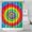 Rainbow Tie Dye, variant on Pink Blue Tie Dye Flower Pattern Shower Curtain 36"x72" ,Bathroom Decorative Shower Curtains Set with 12 Hooks,Modern Waterproof Washable Shower Curtain
