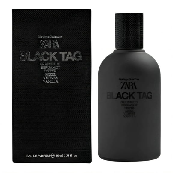 Zara Black Tag Perfume Bergamot Scent Pepper & Vetiver Men’s Fragrance Eau de Parfum EDP 100ml (3.38 fl. oz)