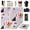 white-1.15*1.15*1.15FT, variant on Portable Polyester Makeup Bag with Self Adhesive, Multicolor, White