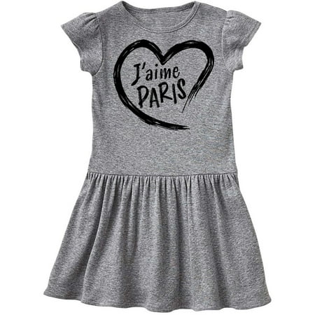 

Inktastic J aime Paris- I love Paris- heart Gift Toddler Girl Dress
