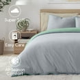 thumbnail image 3 of Vellux Jersey Knit 2-Piece Comforter Set, Cotton Blend, Twin, Sage/Gray, 3 of 8