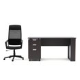 thumbnail image 2 of Furniture of America Nickolas Wood 2-Piece Office Desk and Chair Set in Espresso, 2 of 8