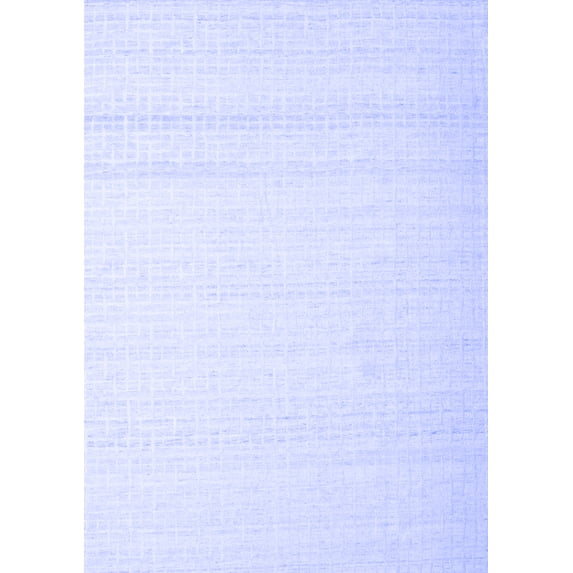 Ahgly Company Indoor Rectangle Solid Blue Modern Area Rugs, 5' x 8'
