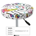 thumbnail image 4 of Lsque Fun Animal with Unicorn Round Bar chair cushion covers Velvet Fabric Premium Comfort Protects from Scratches and Stains for 14-17 Inch Chair- 14 inch, 4 of 7