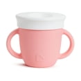 thumbnail image 3 of Vaso Entrenador 6oz Munchkin Silicona con tapa y asas Rosa, 3 of 6