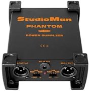 PS200 Professional 2-Channel Phantom Power Supply, Black, Dual XLR Input/Output, 12V/24V/48V Switchable Power