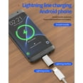 thumbnail image 3 of Micro USB male to Lightning Female Charger Adapter(3 Pack) for iPhone Cable Android Data Transfer Compatible for Samsung Galaxy S6 S7 edge+ Active note 4 Note 5 A7 A11 for iPad for Apple Charging, 3 of 7